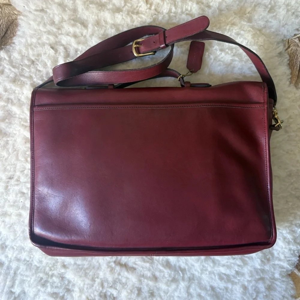 🍷Vintage Coach - Lexington briefcase in Burgundy - 5265 - USA made
